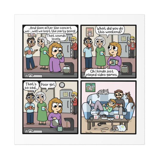 Break Room Comic Print - Kolorspun Enamel Pins