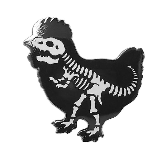 Chicken Dinosaur Pin - Kolorspun Enamel Pins