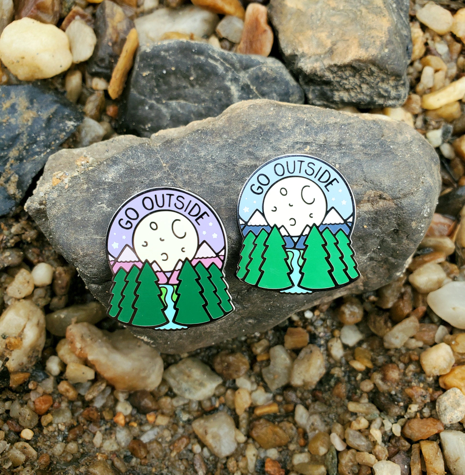 Go Outside Pin - Kolorspun Enamel Pins