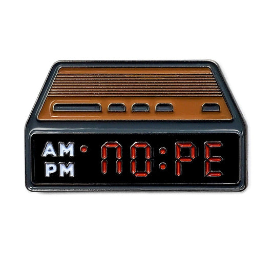 Nope Alarm Clock Fridge Magnet - Kolorspun Enamel Pins