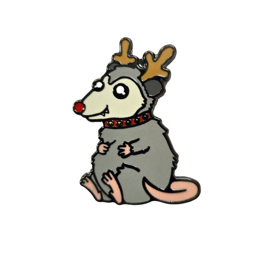 Reindeer Possum Pin - Kolorspun Enamel Pins