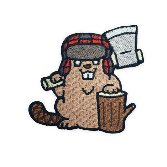 Lumberjack Beaver Patch - Kolorspun Enamel Pins