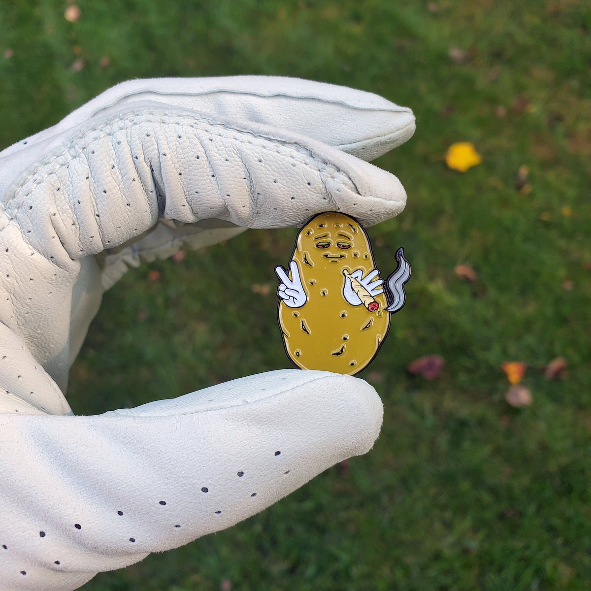 Baked Potato Golf Ball Marker - Kolorspun Enamel Pins