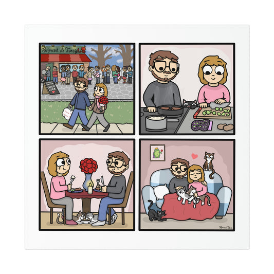 Valentine's Day Print - Kolorspun Enamel Pins