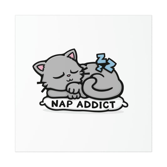 Nap Addict Cat Print - Kolorspun Enamel Pins
