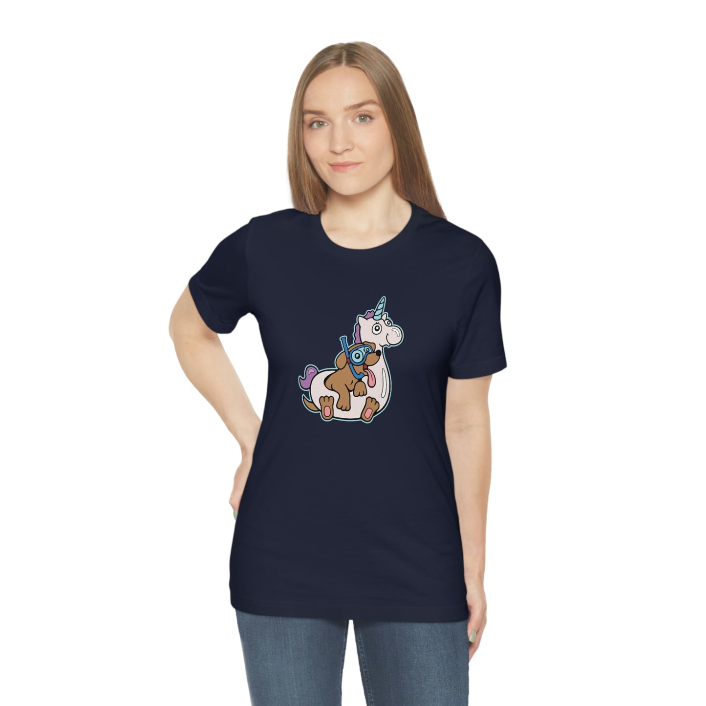 Floatie Dog Shirt - Kolorspun Enamel Pins