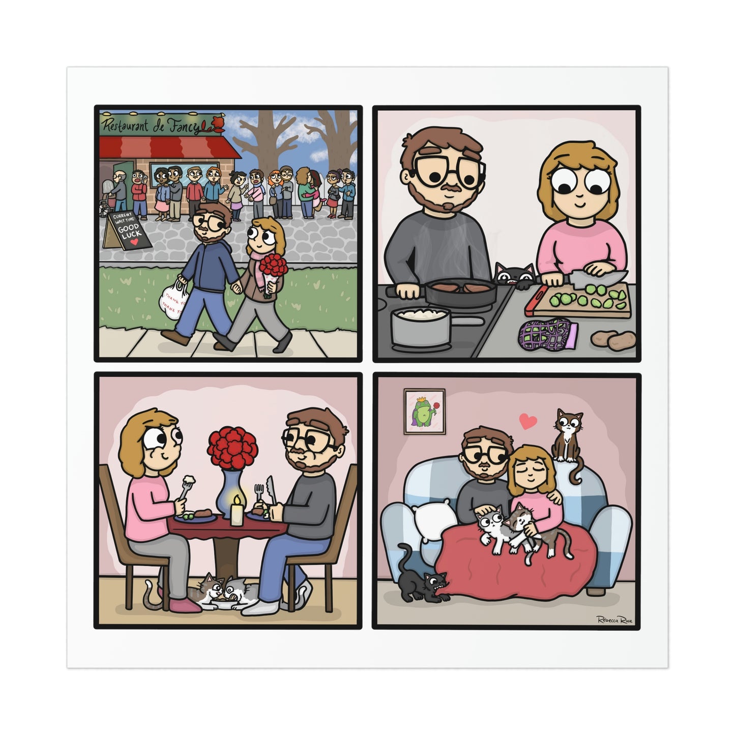 Valentine's Day Print - Kolorspun Enamel Pins