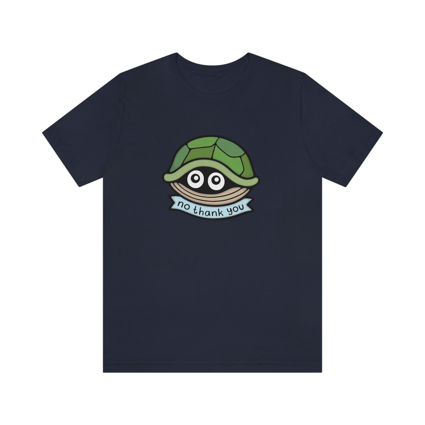 No Thank You Turtle Shirt - Kolorspun Enamel Pins