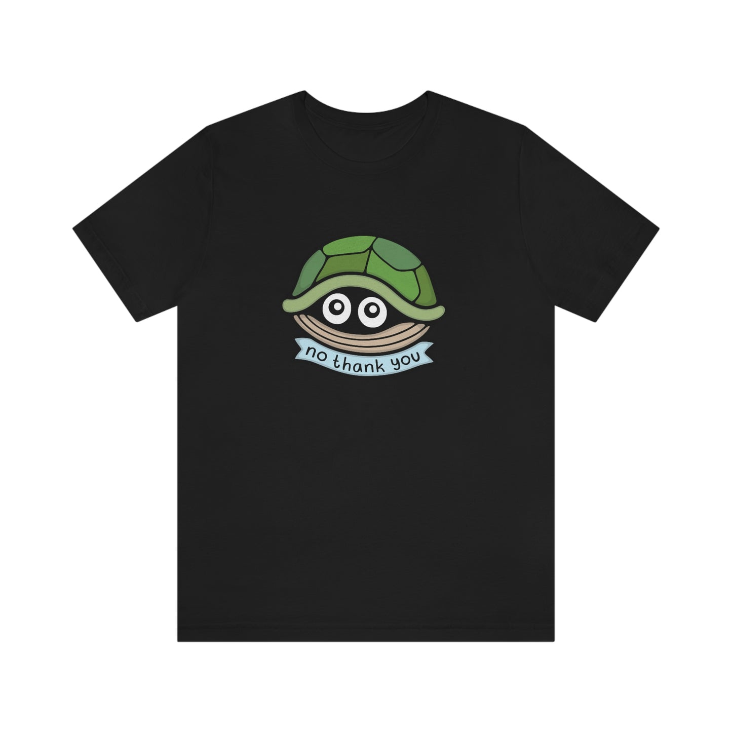 No Thank You Turtle Shirt - Kolorspun Enamel Pins