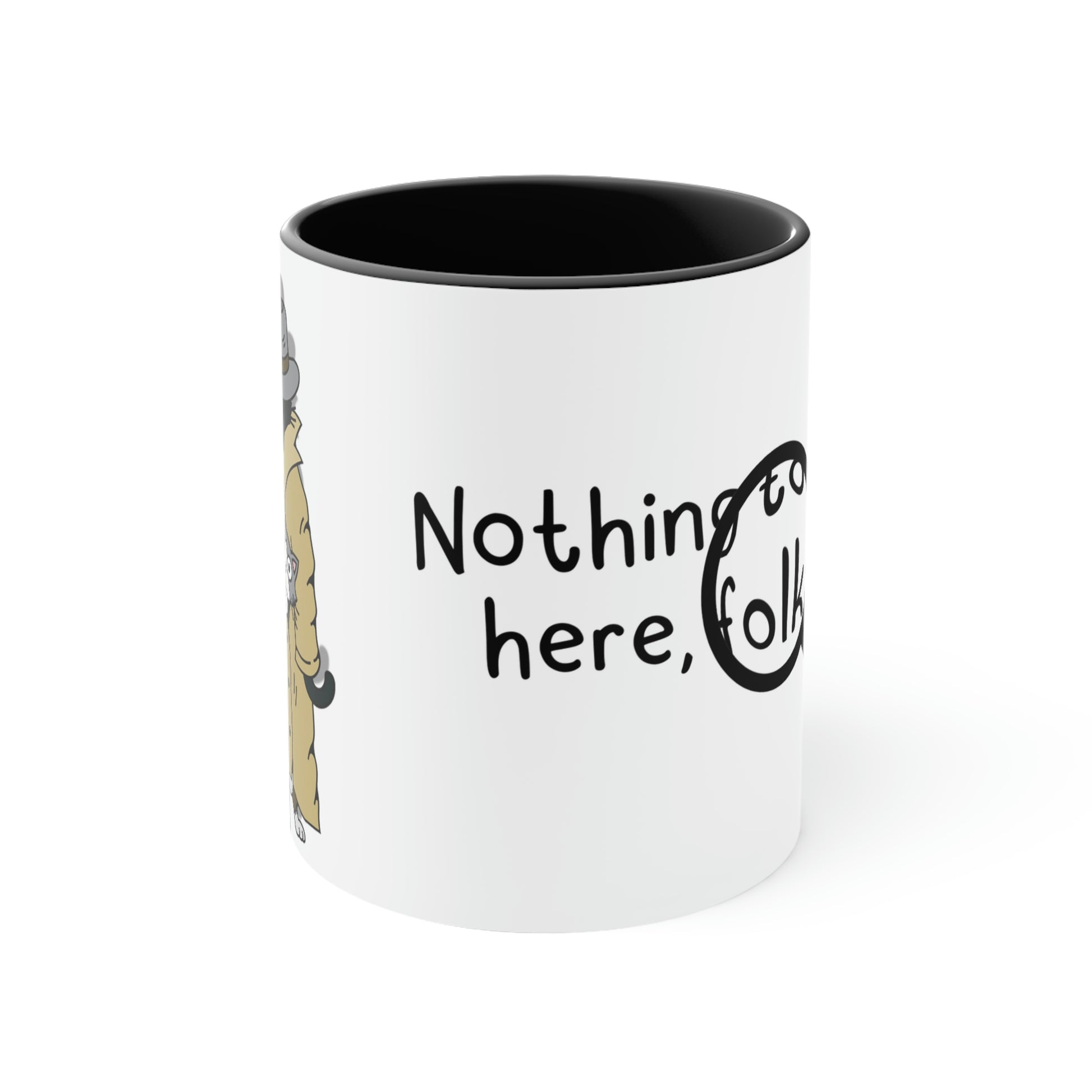 Trench Coat Cat Mug - Kolorspun Enamel Pins