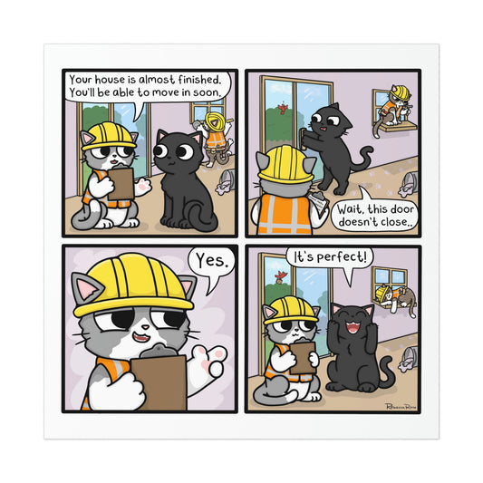 House Cat Print - Kolorspun Enamel Pins