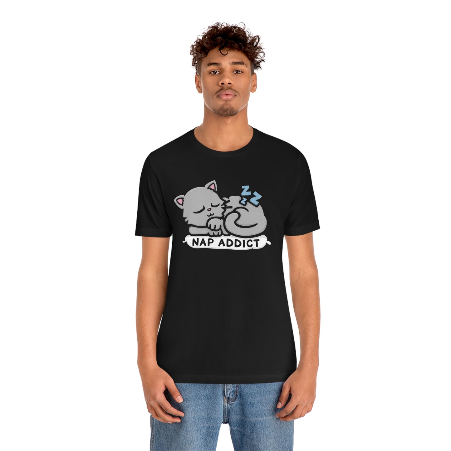 Nap Addict Cat Shirt - Kolorspun Enamel Pins