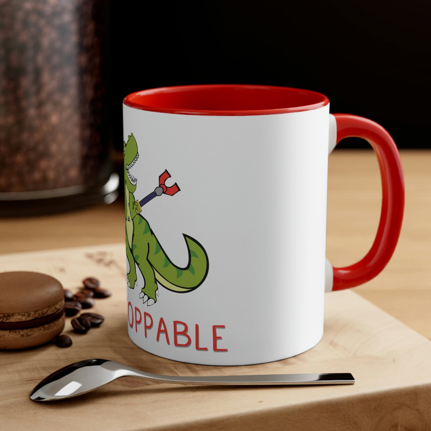 Unstoppable T-Rex Mug - Kolorspun Enamel Pins