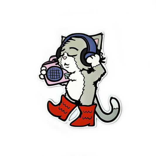 Boots and Cats Sticker - Kolorspun Enamel Pins