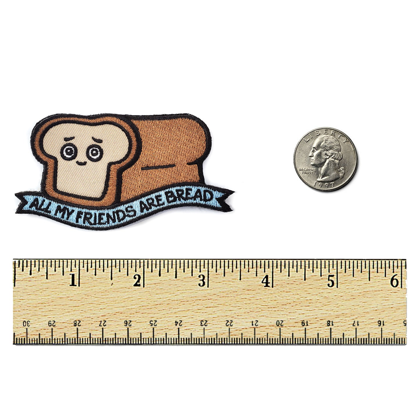 All My Friends Are Bread Patch - Kolorspun Enamel Pins