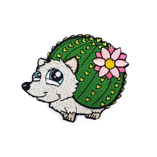 Cactus Hedgehog Patch - Kolorspun Enamel Pins