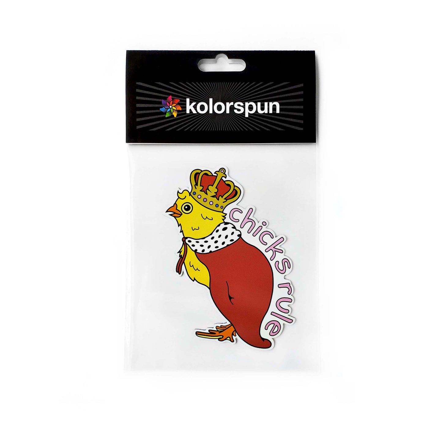 Chicks Rule Magnet - Kolorspun Enamel Pins