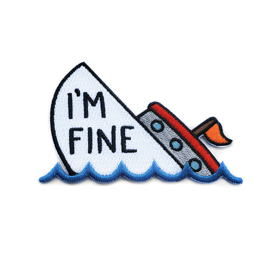 I'm Fine Patch - Kolorspun Enamel Pins
