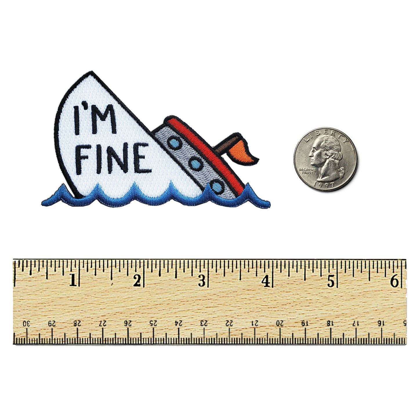 I'm Fine Patch - Kolorspun Enamel Pins