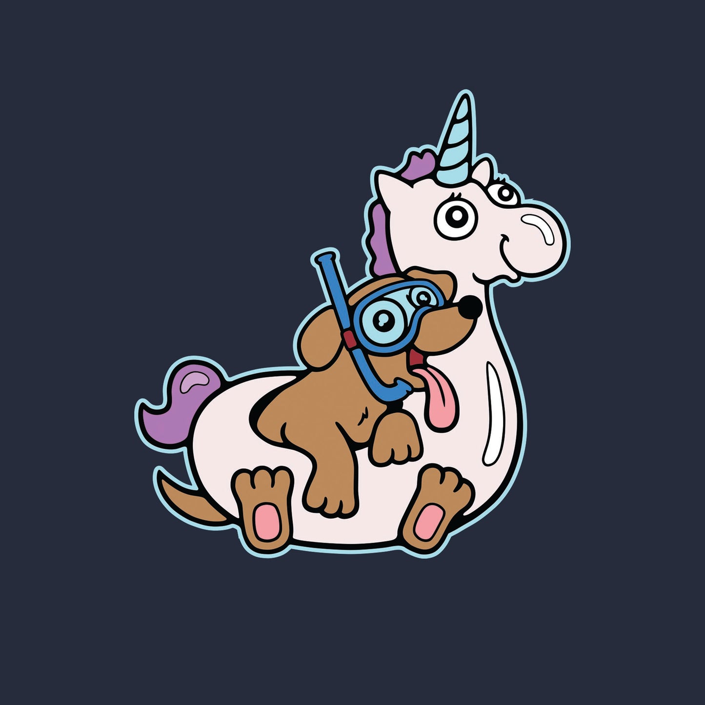Floatie Dog Shirt - Kolorspun Enamel Pins