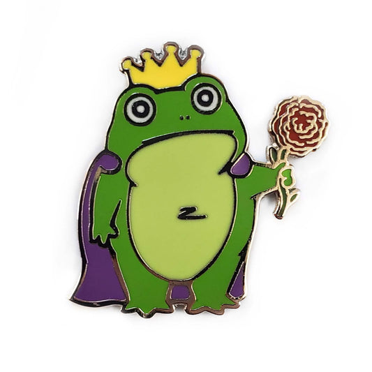 Frog Prince Pin - Kolorspun Enamel Pins
