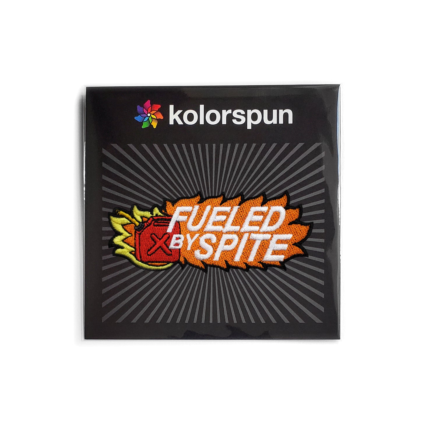 Fueled By Spite Patch - Kolorspun Enamel Pins