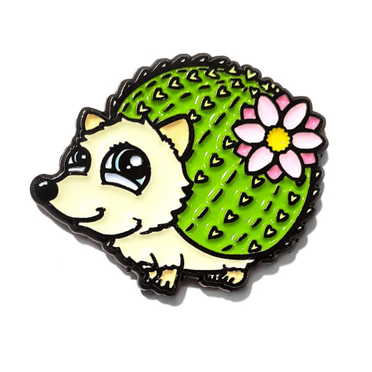 Hedgehog Pin - Kolorspun Enamel Pins