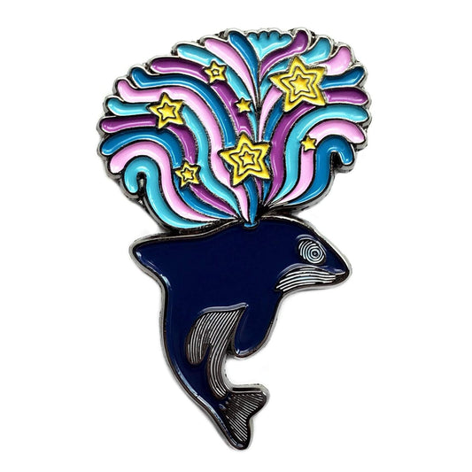 Whale Pin - Kolorspun Enamel Pins
