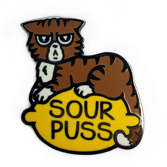 Sourpuss Pin - Kolorspun Enamel Pins