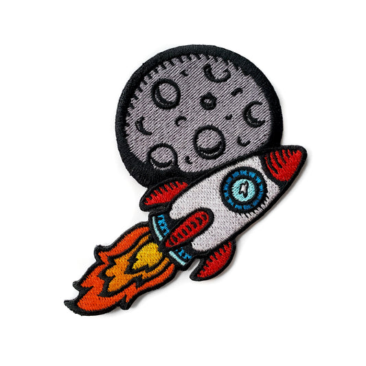 Rocket Ship Patch - Kolorspun Enamel Pins