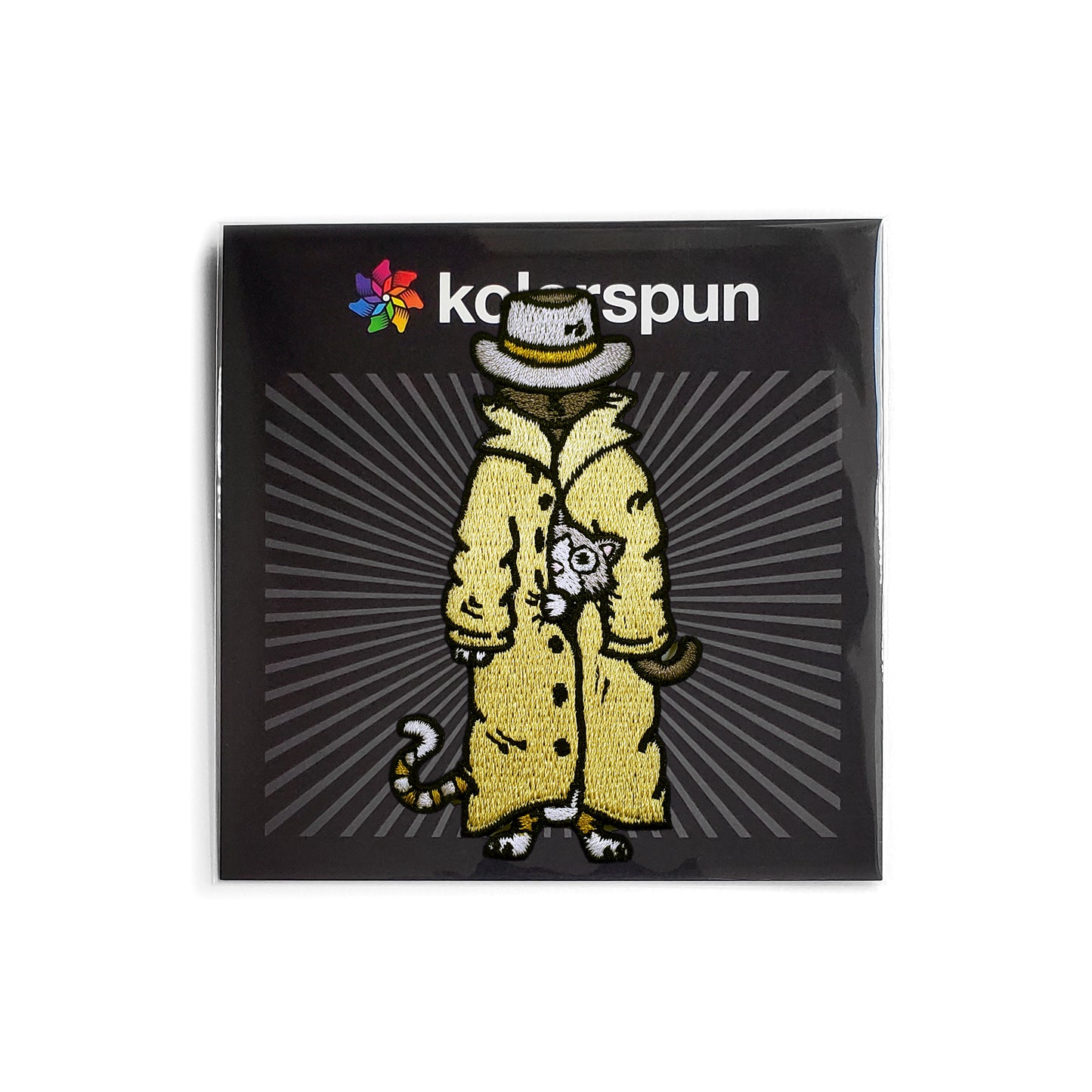 Trench Coat Cats Patch - Kolorspun Enamel Pins