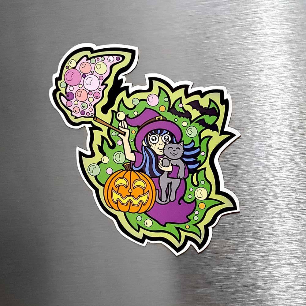 Witch Magnet - Kolorspun Enamel Pins