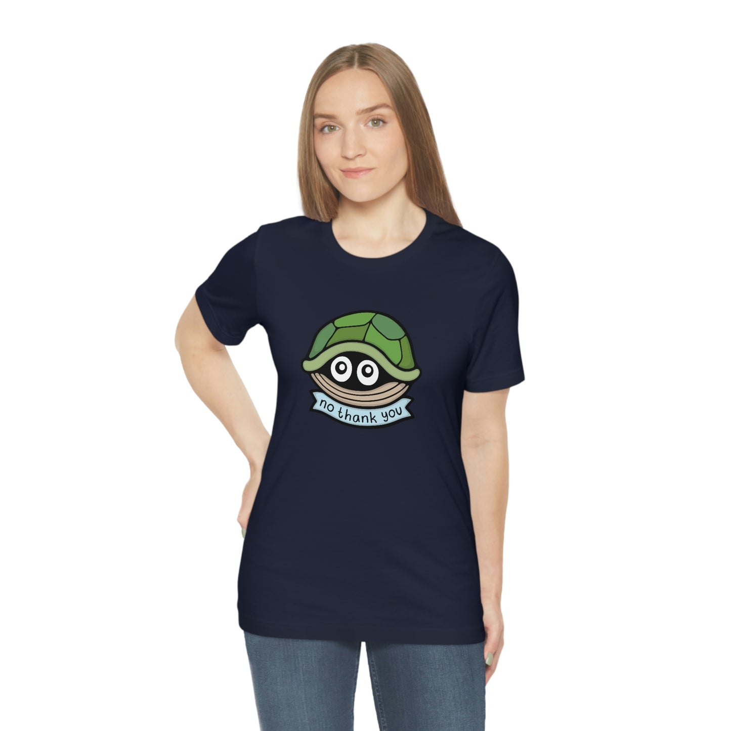 No Thank You Turtle Shirt - Kolorspun Enamel Pins