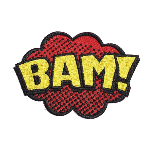 "BAM!" Comic Book Iron-On Patch - Kolorspun Enamel Pins
