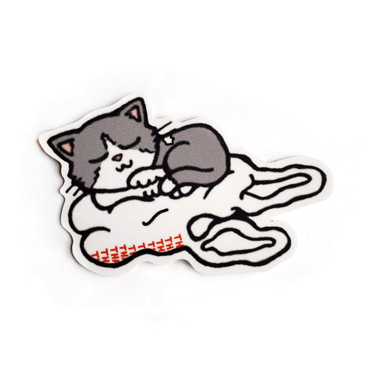 Cat on a Bag Sticker - Kolorspun Enamel Pins