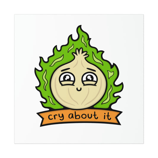 Cry About It Print - Kolorspun Enamel Pins