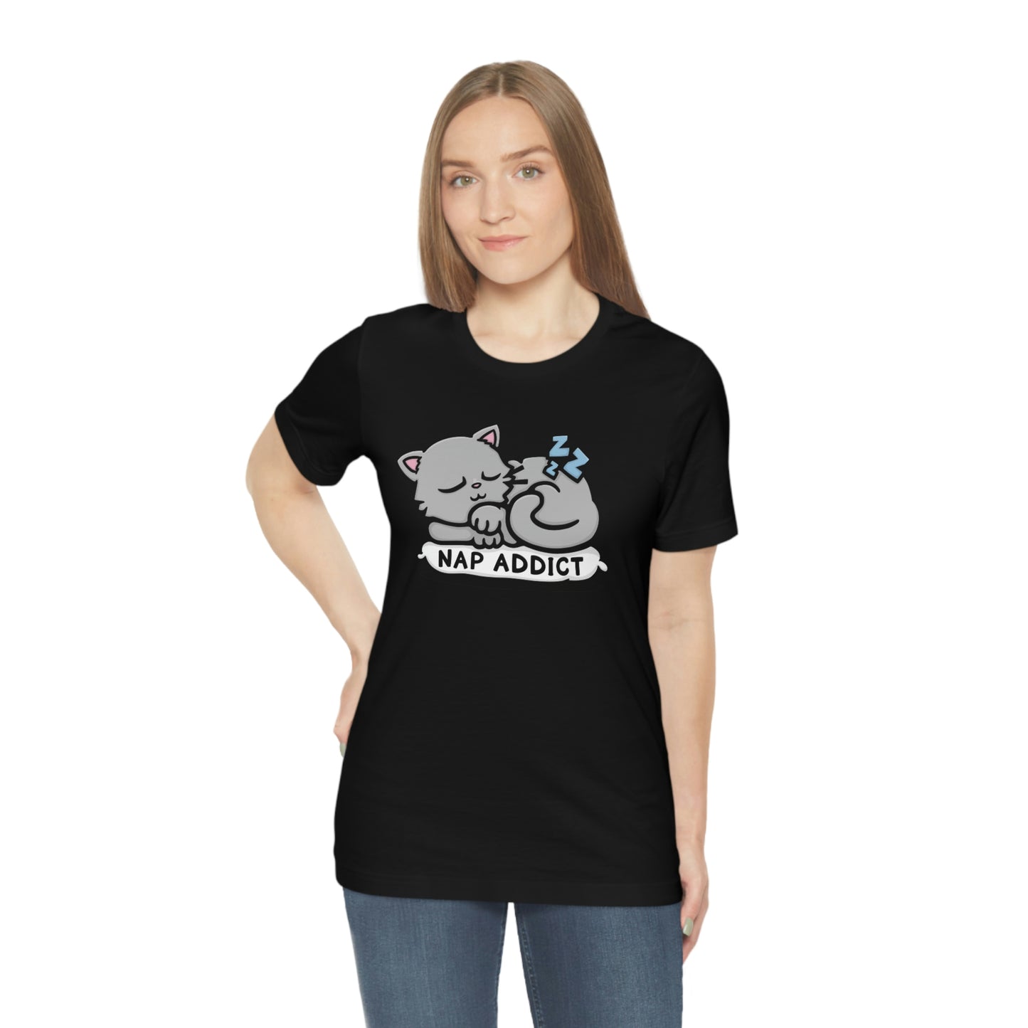 Nap Addict Cat Shirt - Kolorspun Enamel Pins