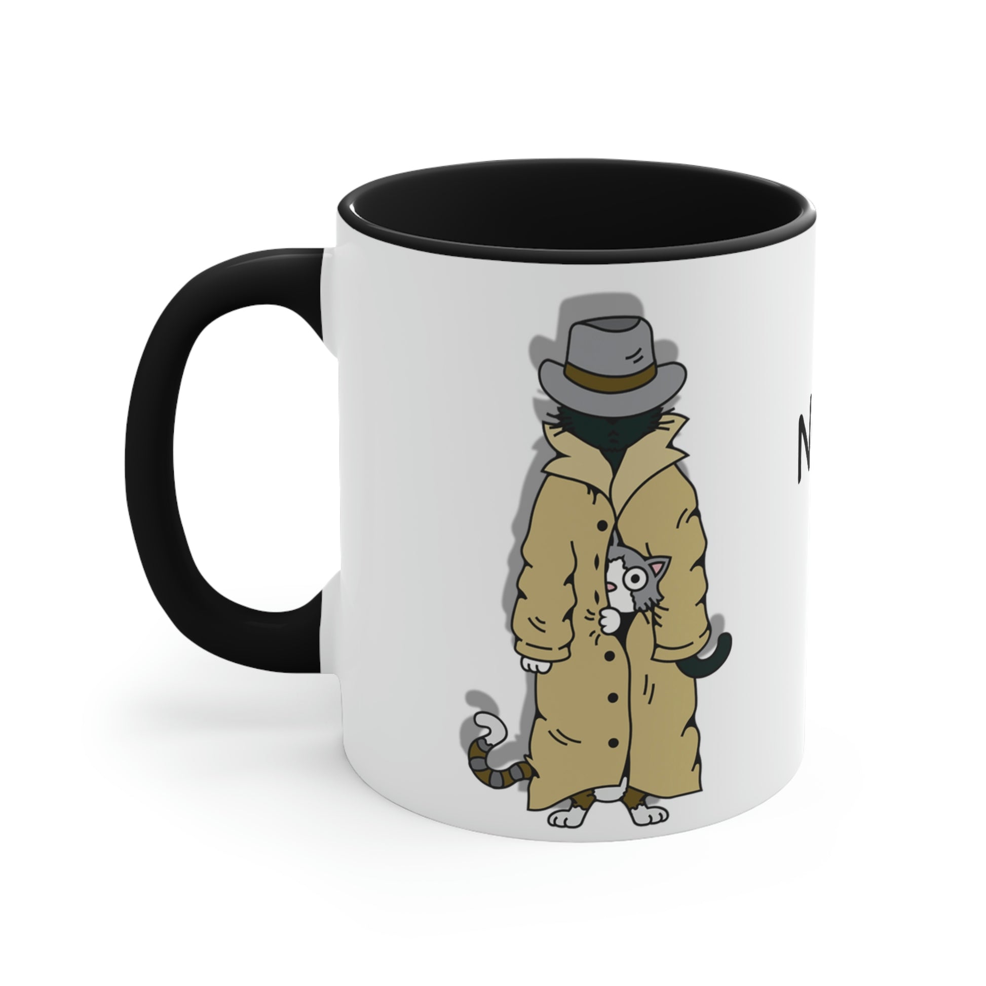 Trench Coat Cat Mug - Kolorspun Enamel Pins