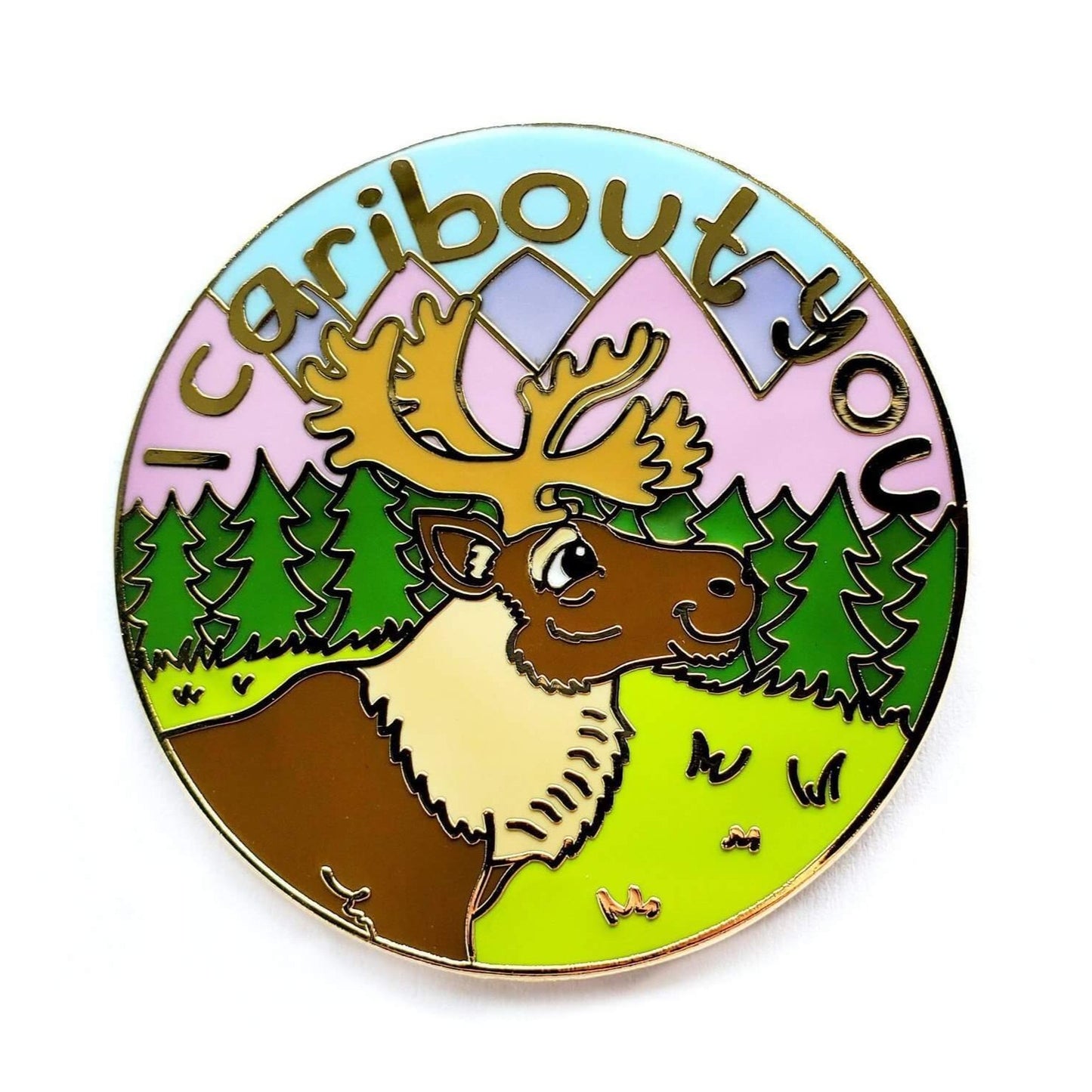 I Caribout You Pin - Kolorspun Enamel Pins