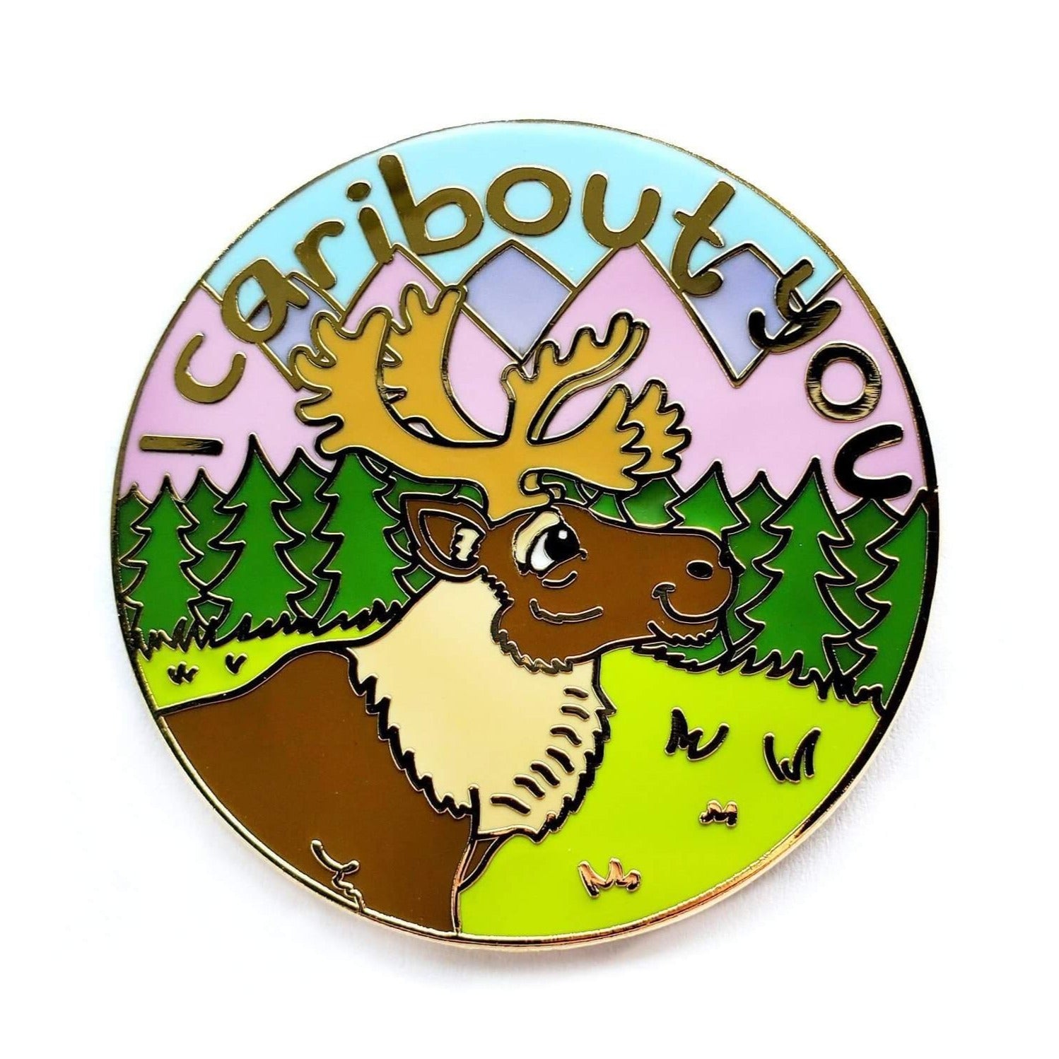 I Caribout You Pin - Kolorspun Enamel Pins