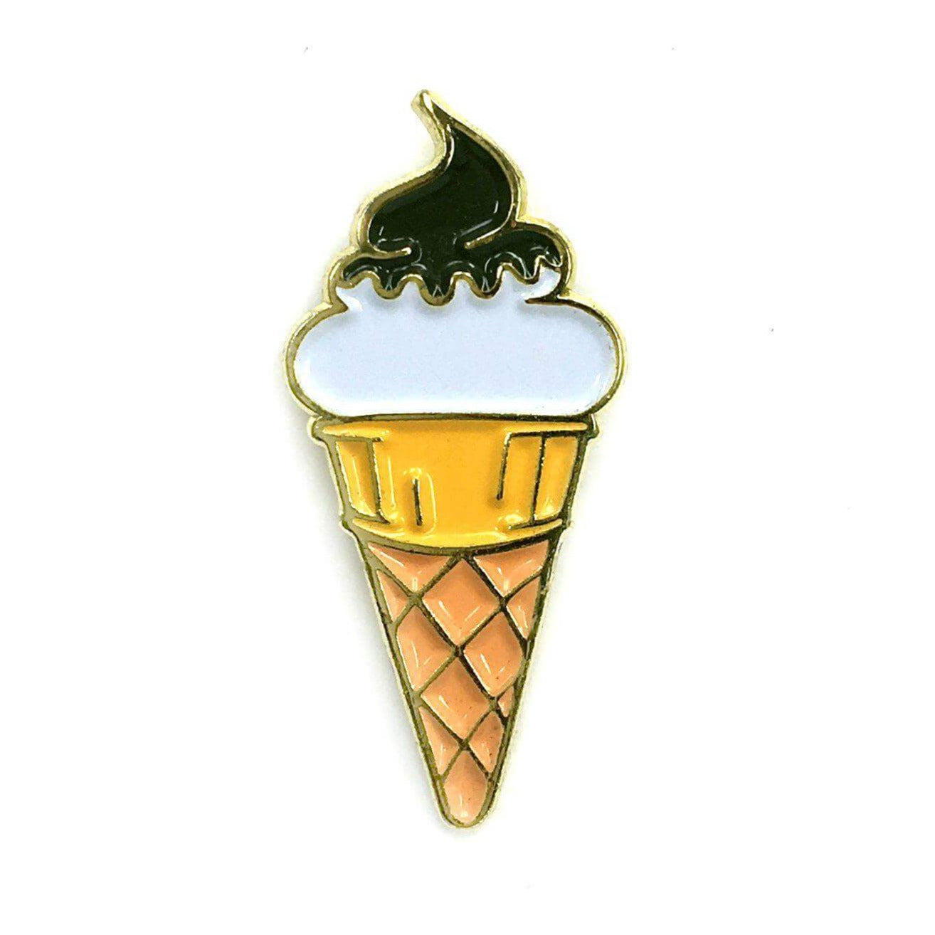 Ice Cream Cone Pin - Kolorspun Enamel Pins