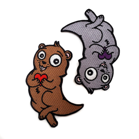 Significant Otters Iron-On Patch - Kolorspun Enamel Pins