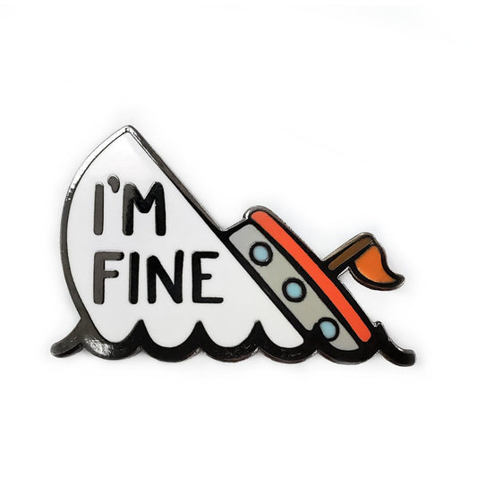 I'm Fine Boat Golf Ball Marker - Kolorspun Enamel Pins