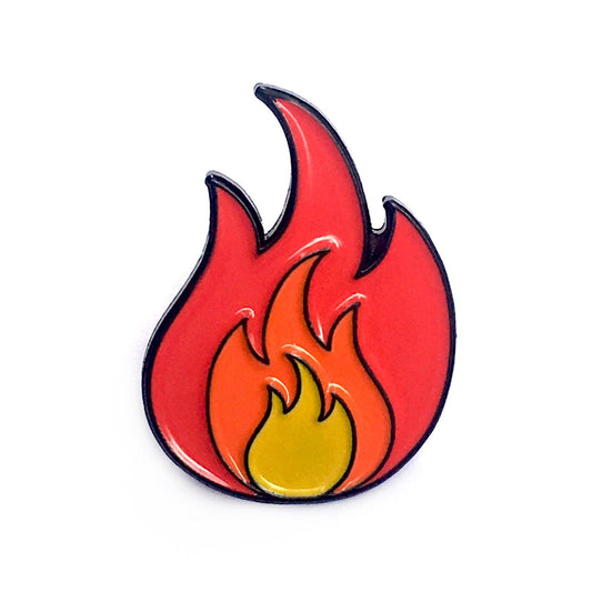 Fire Flame Golf Ball Marker - Kolorspun Enamel Pins