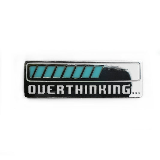 Overthinking Fridge Magnet - Kolorspun Enamel Pins