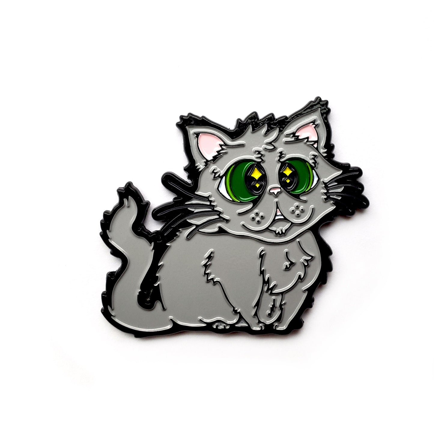 Fat Cat Fridge Magnet - Kolorspun Enamel Pins