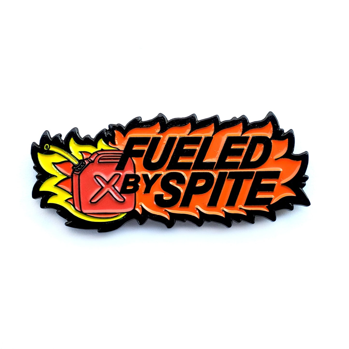 Fueled by Spite Refrigerator Magnet - Kolorspun Enamel Pins