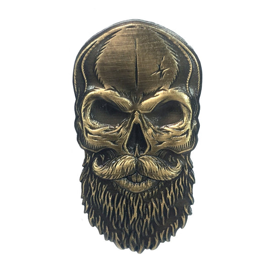 Beard Skull Golf Ball Marker - Kolorspun Enamel Pins
