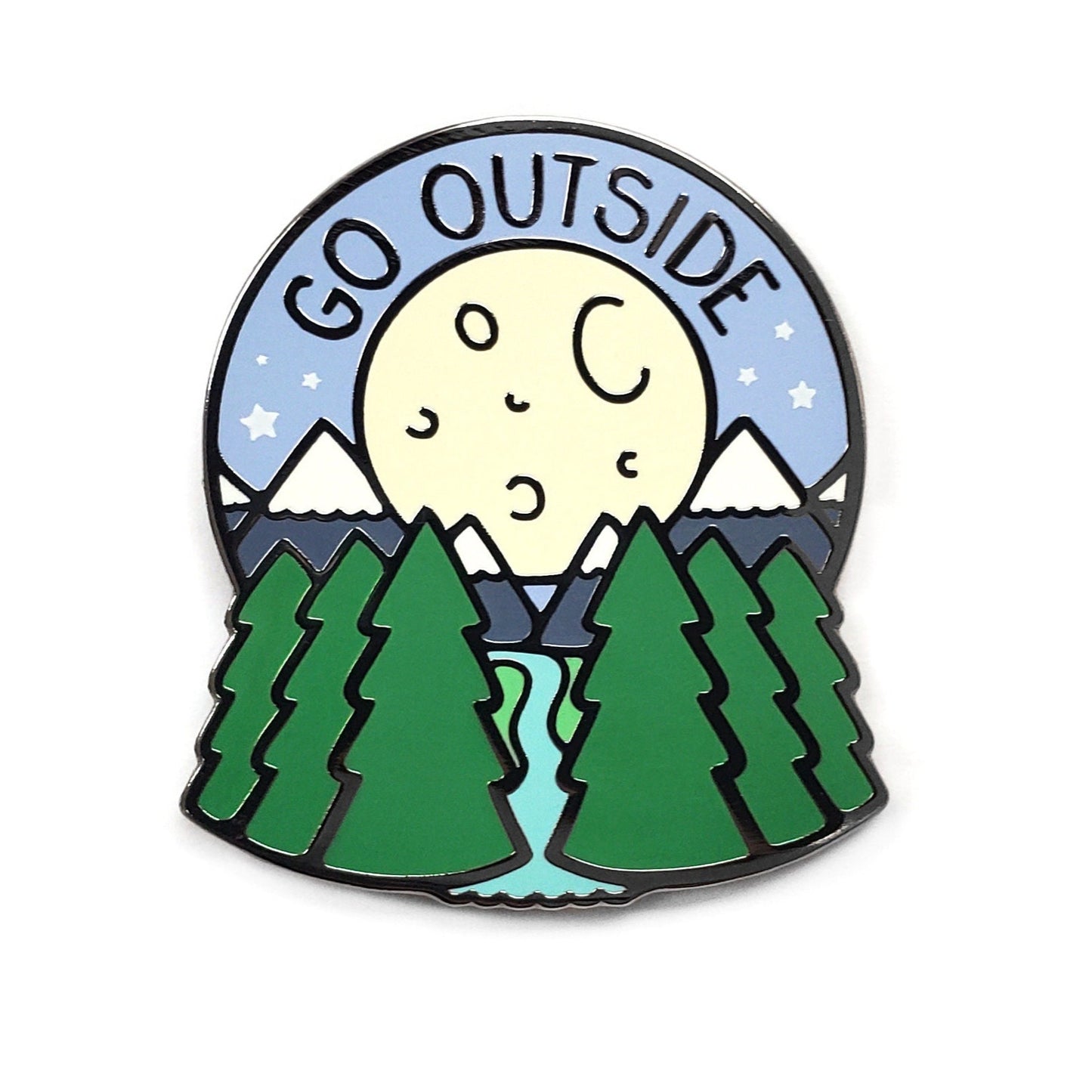 Go Outside Pin - Kolorspun Enamel Pins