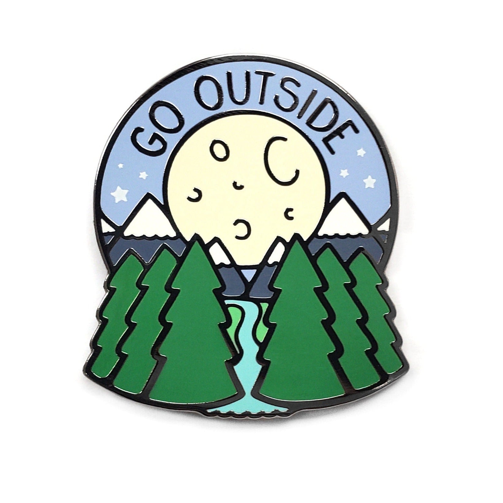 Go Outside Pin - Kolorspun Enamel Pins